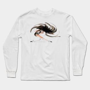 Ballerina Dance Drawing Long Sleeve T-Shirt